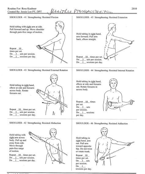 Many of the exercises focus on muscles of the shoulders, chest and upper back. . Theraband exercises pdf